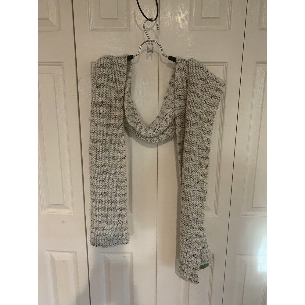 Unbranded Chunky Beige,Gold,Black& Sequin Scarf 80"X13"